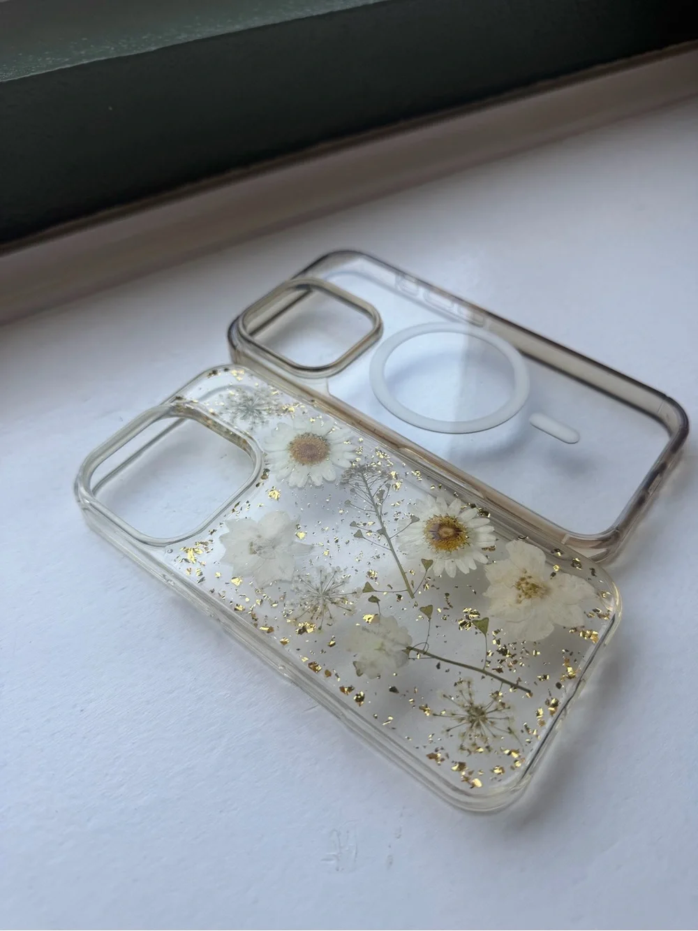Floral Clear Phone Case iPhone 16 (bonus case)